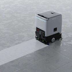 PUDU ET1 | Robot autolaveuse compact 4-en-1 à IA embarquée Robot Autolaveuse