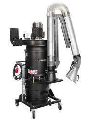 DF 075 – DF 22 : dépoussiéreur industriel compact triphasé, jusqu'à 1 400 m³/h, filtre classe M Aspirateurs industriels