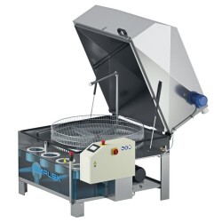 TEKNOX Série SIMPLEX - Lavage par aspersion automatique avec rotation motorisée, géré par PLC avec écran tactile Machine de lavage de pièces mécaniques